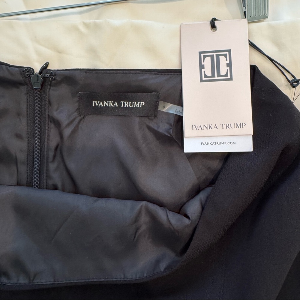 Ivanka Trump Lined Pencil Skirt Size 6 Color Black New with Tag - Picture 8 of 9